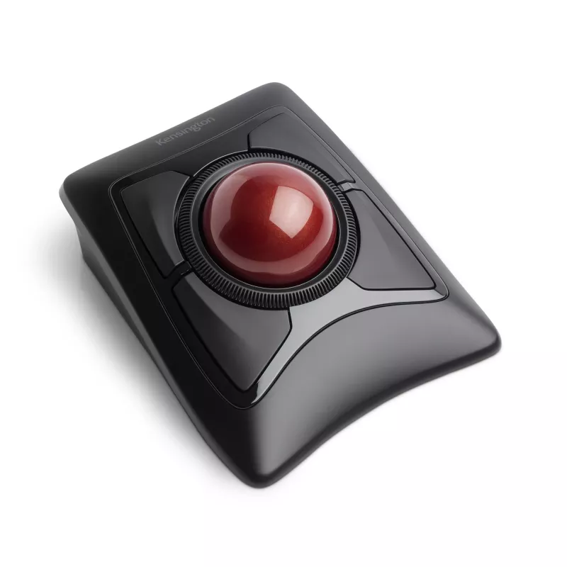 Kensington Expert Mouse Wireless Trackball, Ambidextrous, Optical, RF Wireless + Bluetooth, 400 DPI, Black