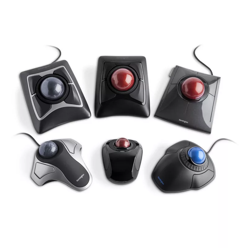 Kensington Expert Mouse Wireless Trackball, Ambidextrous, Optical, RF Wireless + Bluetooth, 400 DPI, Black