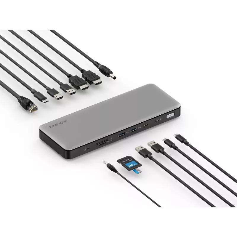 Kensington SD5760T Thunderbolt 4 Dual 4K Docking Station with 96W Power Delivery