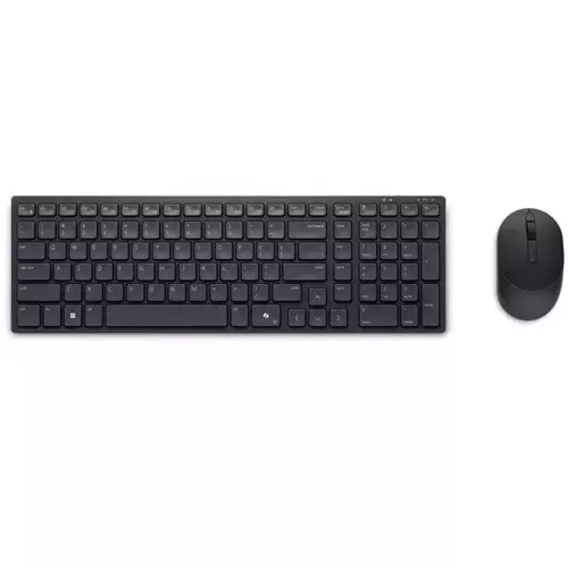 Keyboard Mouse DELL KM555 Universal RF Wireless + Bluetooth QWERTZ German Black