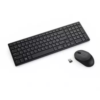 Keyboard Mouse DELL KM555 Universal RF Wireless + Bluetooth QWERTZ German Black