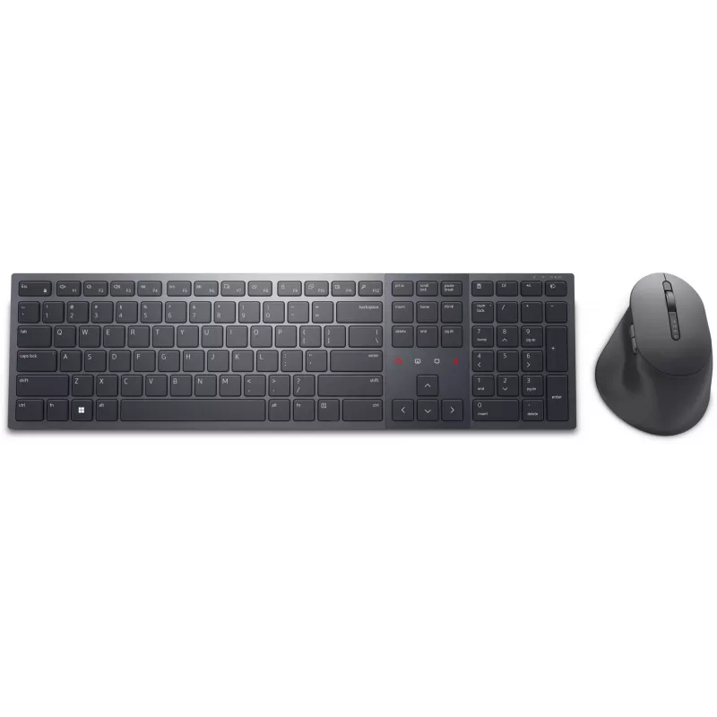 DELL KM900 Keyboard Mouse included Office RF Wireless + Bluetooth QWERTZ German Graphite