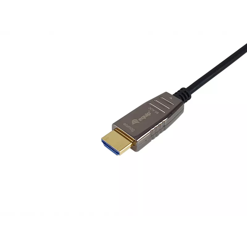 Equip HDMI 2.1 Active Optical Cable, 50m, 8K/60Hz, 50 m, HDMI Type A (Standard), HDMI Type A (Standard), 3D, Audio Return Channel (ARC), Black