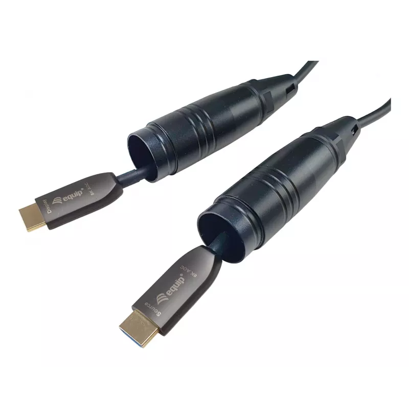 Equip HDMI 2.1 Active Optic Armored Cable, 100m, 8K/60Hz, 4K/120Hz, 48Gbps