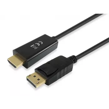 Equip DisplayPort to HDMI Adapter Cable, 2 m, 2 m, DisplayPort, HDMI, Male, Male, Straight