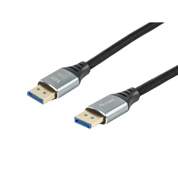 Equip DisplayPort 2.1 Premium Cable, 2.0m, 16K/60Hz, 54Gbps