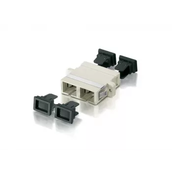 Equip SC Fiber Optic Adapter/Coupler, OM1/OM2, SC, Beige, Multi-mode, 7 g, 12 pc(s)