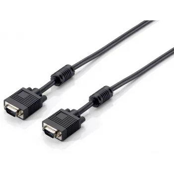 Equip HD15 VGA Cable, 10m, 10 m, VGA (D-Sub), VGA (D-Sub), Male, Male, Black