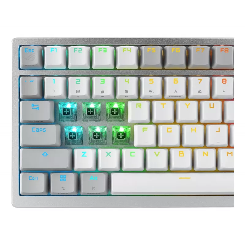 ASUS ROG Azoth White keyboard Gaming USB + RF Wireless + Bluetooth QWERTZ German