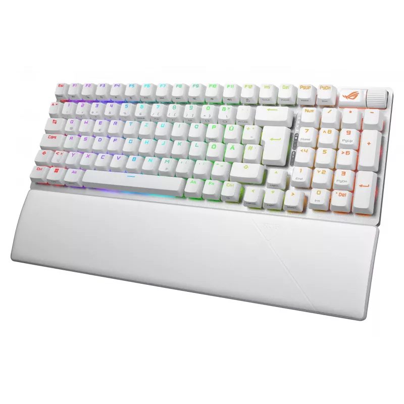 ASUS ROG Strix Scope II 96 Wireless keyboard Gaming USB + RF Wireless + Bluetooth QWERTZ German White