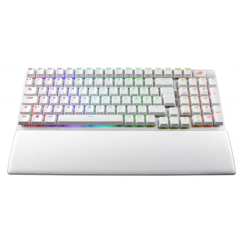 ASUS ROG Strix Scope II 96 Wireless keyboard Gaming USB + RF Wireless + Bluetooth QWERTZ German White