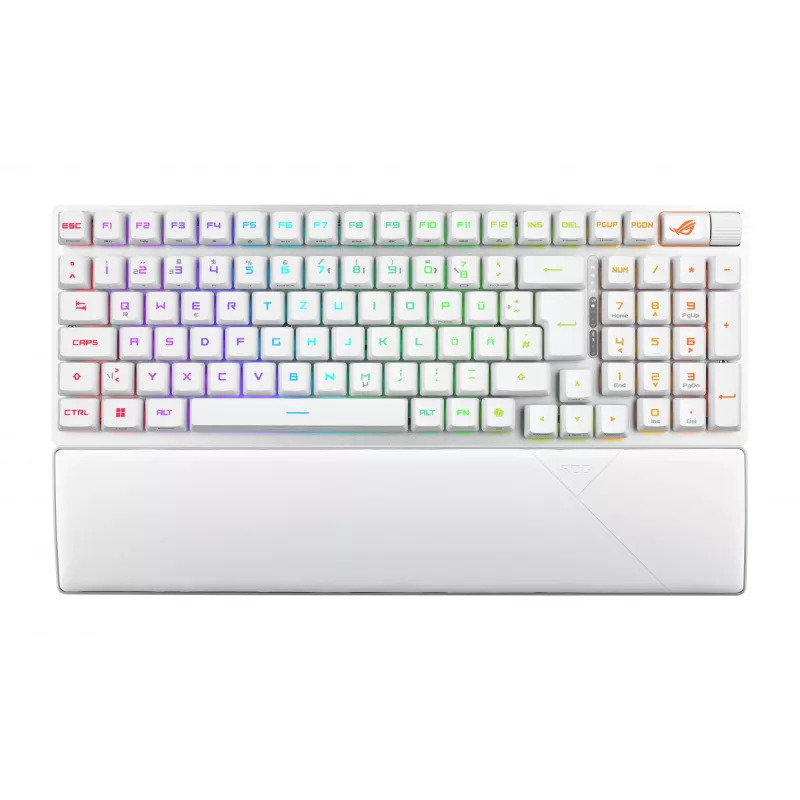 ASUS ROG Strix Scope II 96 RX Wireless keyboard Gaming USB + RF Wireless + Bluetooth White
