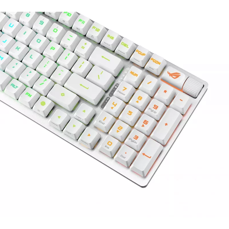 ASUS ROG Strix Scope II 96 RX Wireless keyboard Gaming USB + RF Wireless + Bluetooth White