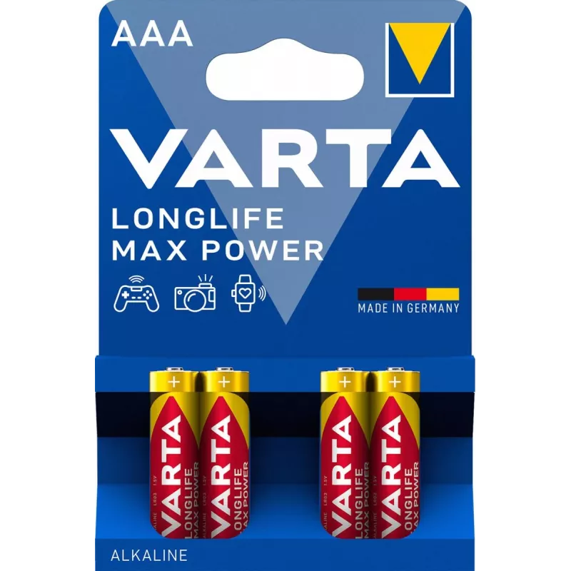 VARTA Battery Longlife Max Power Micro Aaa Lr03 1x4