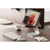 Kensington Elevated Stand for Surface, Platinum, Aluminium, Rubber, Thermoplastic polyurethane (TPU), Zinc, 126.4 mm, 139.3 mm, 193 mm, 612 g