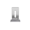 Kensington Elevated Stand for Surface, Platinum, Aluminium, Rubber, Thermoplastic polyurethane (TPU), Zinc, 126.4 mm, 139.3 mm, 193 mm, 612 g