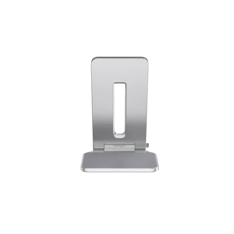 Kensington Elevated Stand for Surface, Platinum, Aluminium, Rubber, Thermoplastic polyurethane (TPU), Zinc, 126.4 mm, 139.3 mm, 193 mm, 612 g