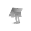 Kensington Elevated Stand for Surface, Platinum, Aluminium, Rubber, Thermoplastic polyurethane (TPU), Zinc, 126.4 mm, 139.3 mm, 193 mm, 612 g