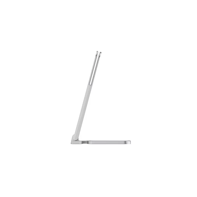 Kensington Elevated Stand for Surface, Platinum, Aluminium, Rubber, Thermoplastic polyurethane (TPU), Zinc, 126.4 mm, 139.3 mm, 193 mm, 612 g