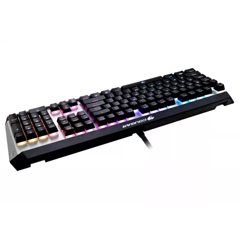 COUGAR CGR-WM1MB-ATR keyboard Gaming USB QWERTY English Aluminium, Black