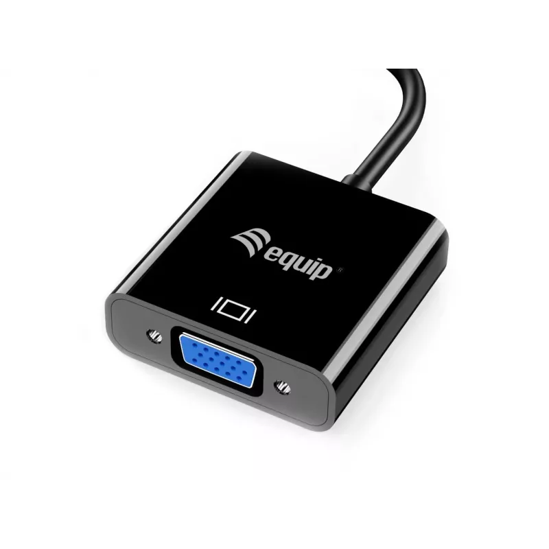 Equip USB 3.0 to VGA Adapter, 3.2 Gen 1 (3.1 Gen 1), USB Type-A, VGA (D-Sub) output, 1920 x 1080 pixels