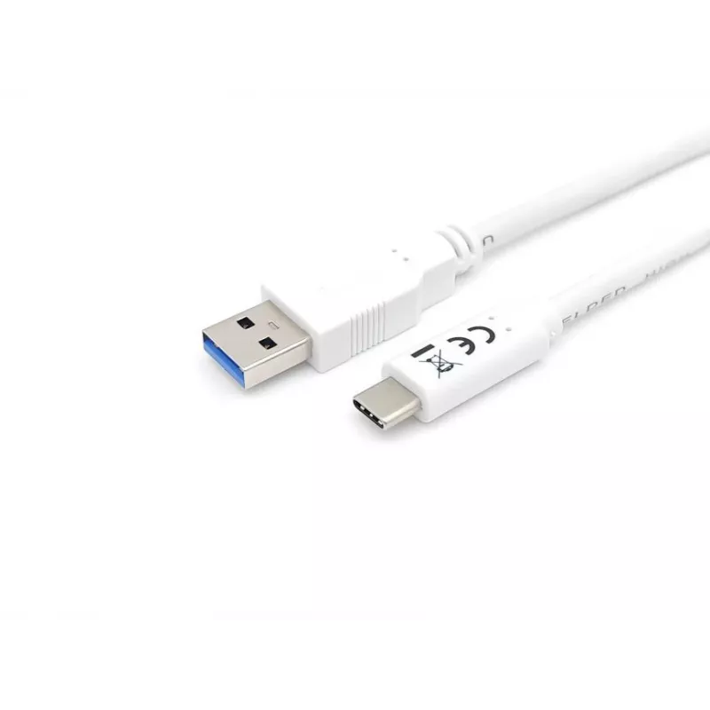 Equip USB 3.2 Gen 1 Type-C to A Cable, M/M, 1 m, 1 m, USB A, USB C, USB 3.2 Gen 1 (3.1 Gen 1), 5 Gbit/s, White