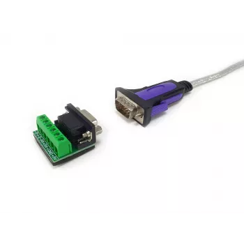 Equip USB-A to Serial RS-422/485 DB9 adapter cable, Grey, 1.5 m, USB Type-A, DB-9, Male, Male