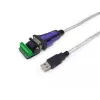 Equip USB-A to Serial RS-422/485 DB9 adapter cable, Grey, 1.5 m, USB Type-A, DB-9, Male, Male