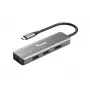 Equip USB-C to HDMI/DisplayPort/VGA /USB Adapter, USB Type-C, HDMI output, DisplayPort output, VGA (D-Sub) output, 3840 x 2160 pixels