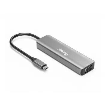 Equip USB-C to HDMI/DisplayPort/VGA /USB Adapter, USB Type-C, HDMI output, DisplayPort output, VGA (D-Sub) output, 3840 x 2160 pixels