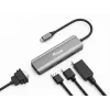 Equip USB-C to HDMI/DisplayPort/VGA /USB Adapter, USB Type-C, HDMI output, DisplayPort output, VGA (D-Sub) output, 3840 x 2160 pixels