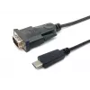 Equip USB-C to Serial DB9 Cable M/M 1.5m Black
