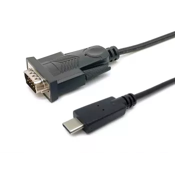 Equip USB-C to Serial DB9 Cable M/M 1.5m Black