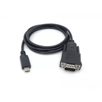 Equip USB-C to Serial DB9 Cable M/M 1.5m Black