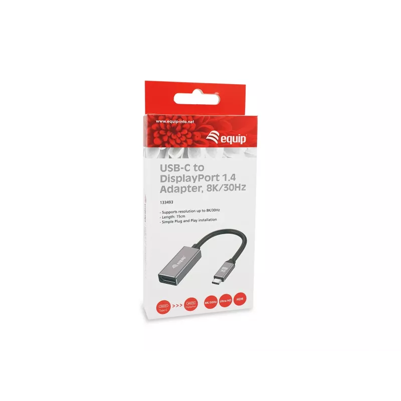 Equip USB-C to DisplayPort 1.4 Adapter 8K 30Hz 0.15m