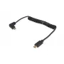 Equip USB 2.0 C to C 90° Angled Coiled Cable M/M 1 m Black