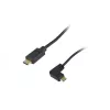 Equip USB 2.0 C to C 90° Angled Coiled Cable M/M 1 m Black