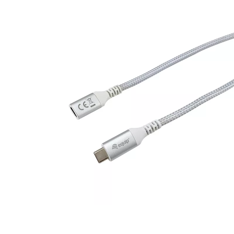 Equip USB 3.2 Gen 2 C to C Extension Cable, 1.0m, M/F, 4K/60Hz, 10Gbps, White