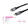 Equip USB 4 Gen 3 C to C Cable, M/M, 2.0m, PD3.1 240W, 8K/60Hz, 40Gbps, Black