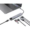 Equip USB-C 8 in 1 Multifunctional Adapter, Wired, USB Type-C, 100 W, 1000 Mbit/s, 1000BASE-T, IEEE 802.3ab