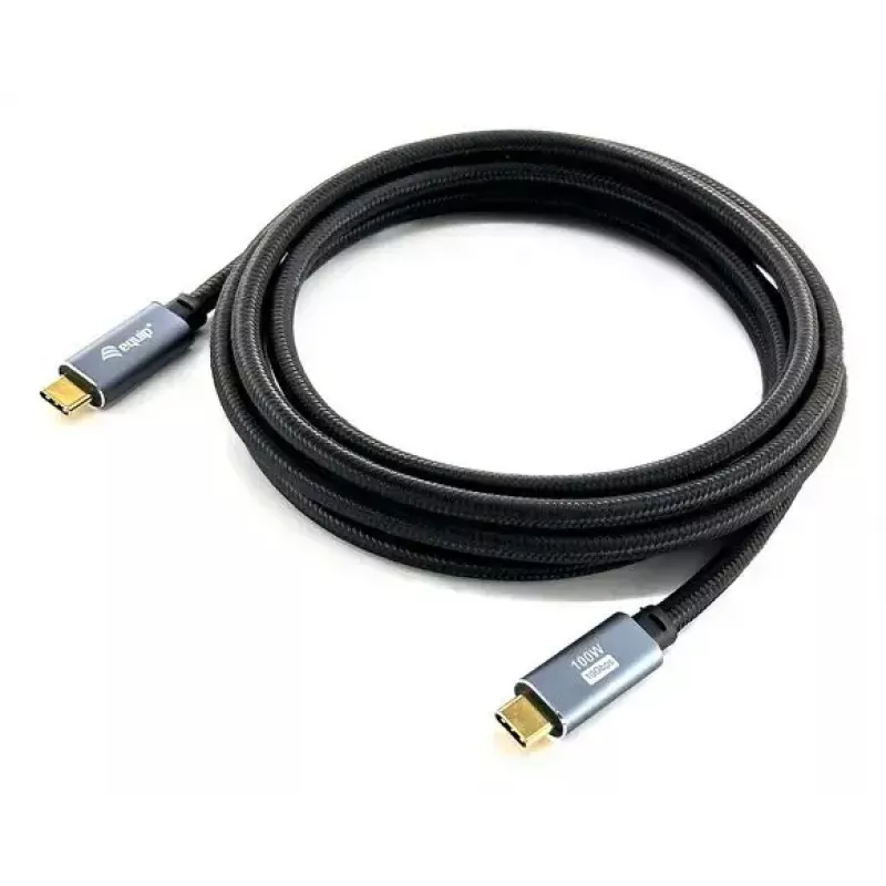 USB C to C cable EQUIP 3.0 m — USB 3.2 Gen 2 (10 Gbps), PD100W, 4K/60Hz, black