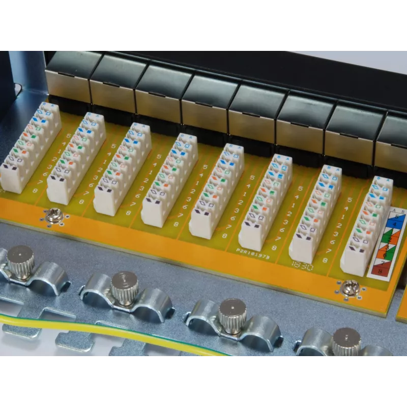Equip 24-Port Cat.6A Shielded Patch Panel