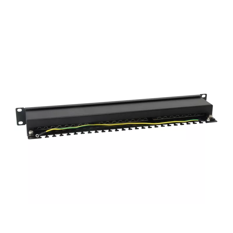Equip 24-Port Cat.6 Shielded Patch Panel, Light Grey