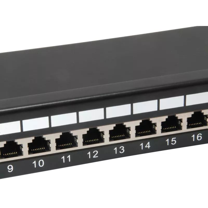 Equip 24-Port Cat.6 Shielded Patch Panel, Light Grey