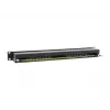 Equip 16-Port Cat.6 Shielded Patch Panel, Black, 10/100/1000Base-T(X), Gigabit Ethernet, 1000 Mbit/s, RJ-45, Cat6, Rack mounting