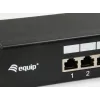 Equip 16-Port Cat.6 Shielded Patch Panel, Black, 10/100/1000Base-T(X), Gigabit Ethernet, 1000 Mbit/s, RJ-45, Cat6, Rack mounting