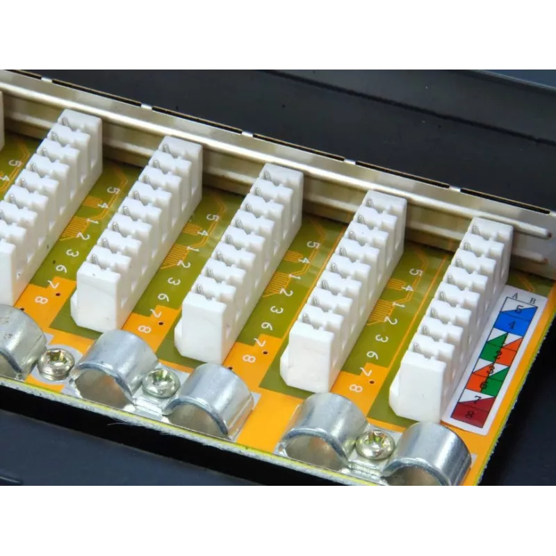 Equip 16-Port Cat.6 Shielded Patch Panel, Black, 10/100/1000Base-T(X), Gigabit Ethernet, 1000 Mbit/s, RJ-45, Cat6, Rack mounting