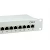 Equip 12-Port Cat.6 Shielded Patch Panel, Light Grey, Gigabit Ethernet, 1000 Mbit/s, RJ-45, Cat6, Cat6e, 1U, Grey