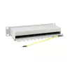 Equip 12-Port Cat.6 Shielded Patch Panel, Light Grey, Gigabit Ethernet, 1000 Mbit/s, RJ-45, Cat6, Cat6e, 1U, Grey