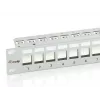 Equip 24-Port Keystone Cat.6 Shielded Patch Panel, Light Grey